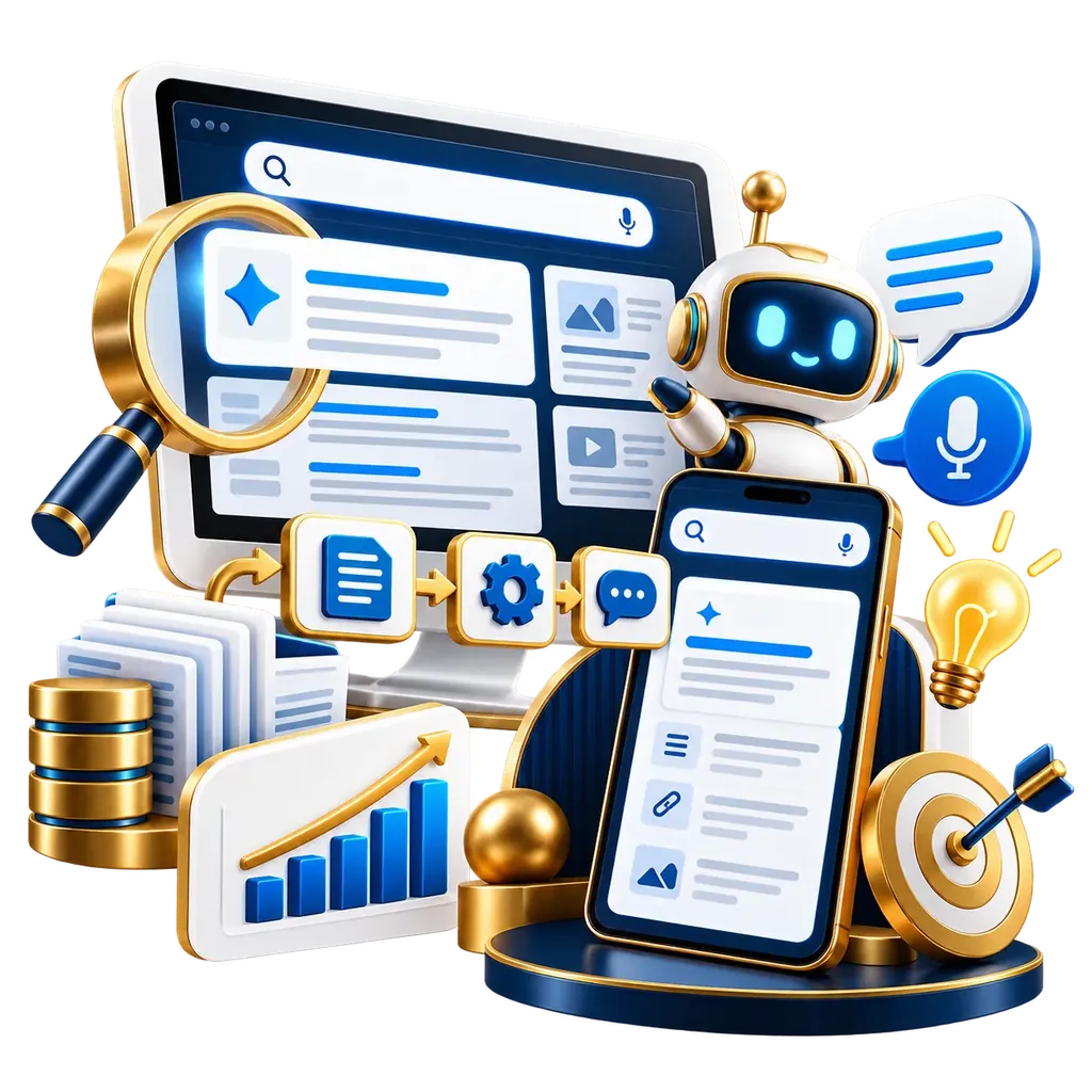 Answer engine optimization illustration by Nexus