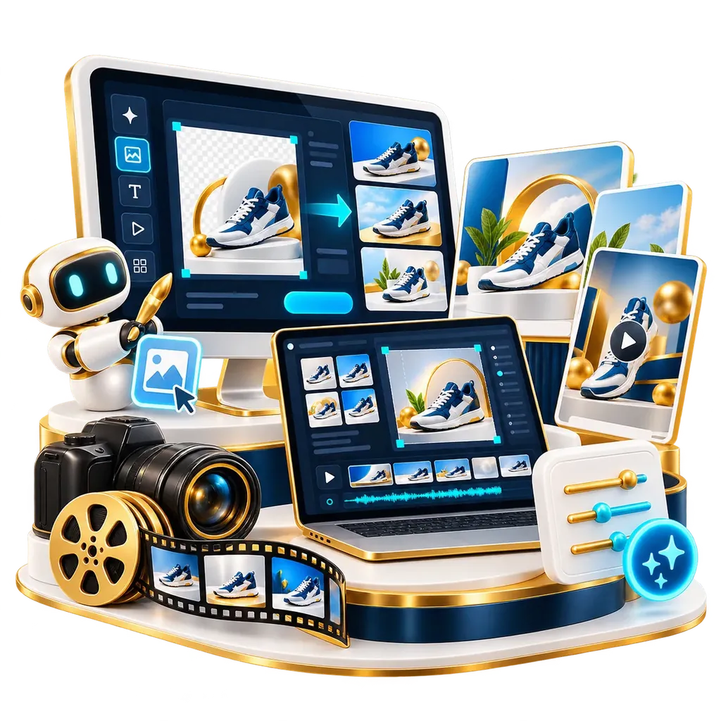 AI ad creatives illustration by Nexus
