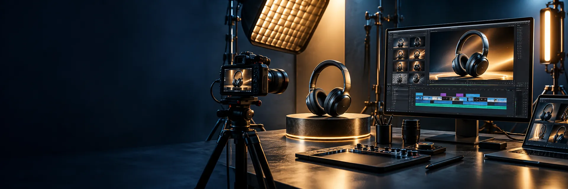 Product video being created for an online store