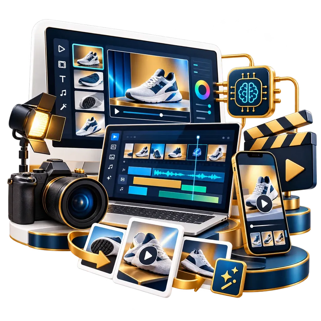 AI product videos illustration by Nexus