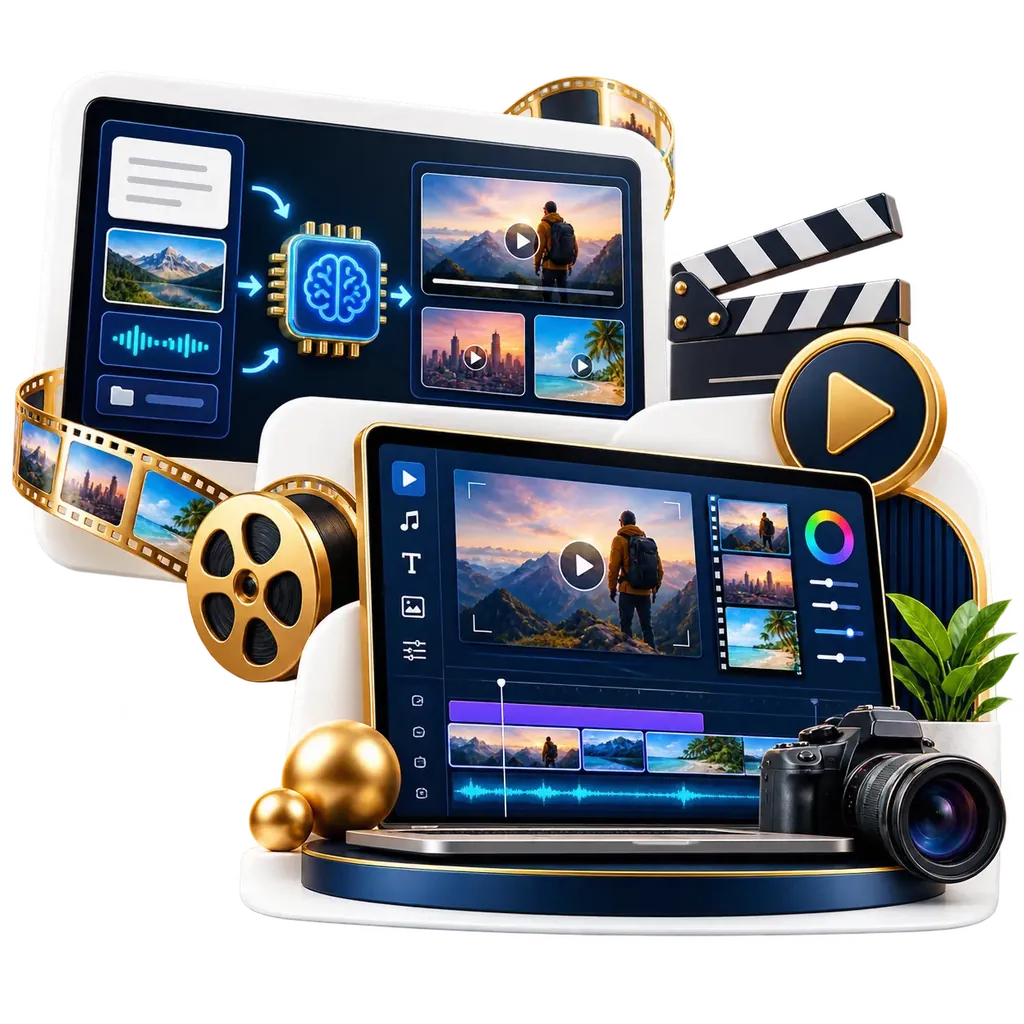 AI video creation illustration by Nexus