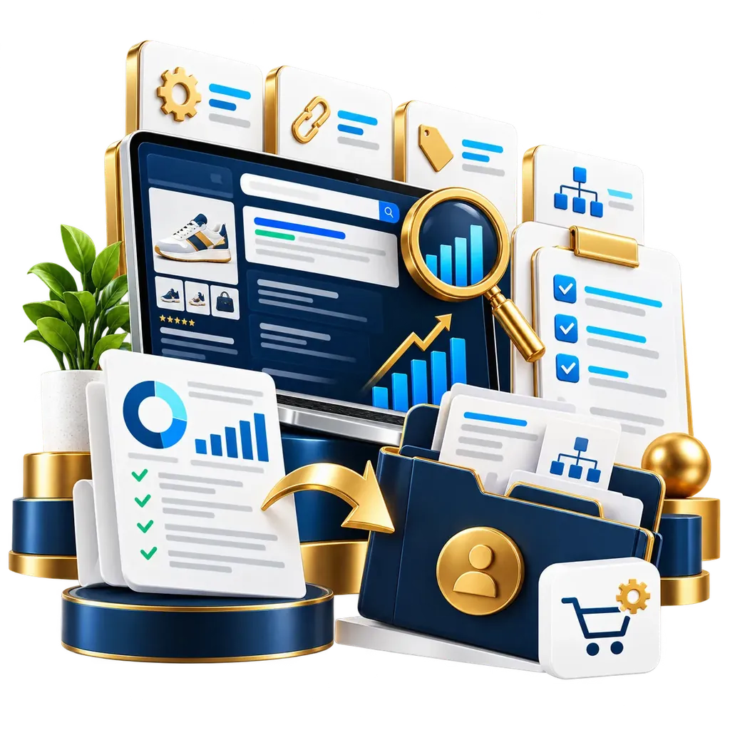 Online store SEO results illustration