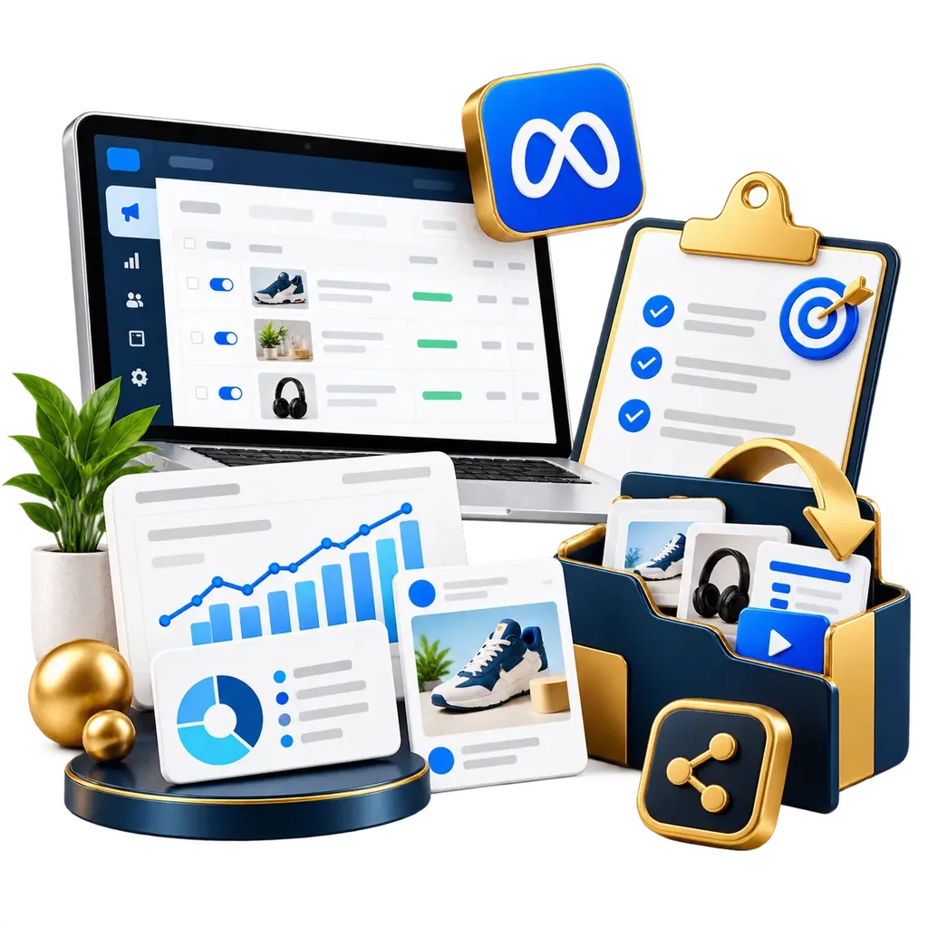 Facebook ads performance report illustration