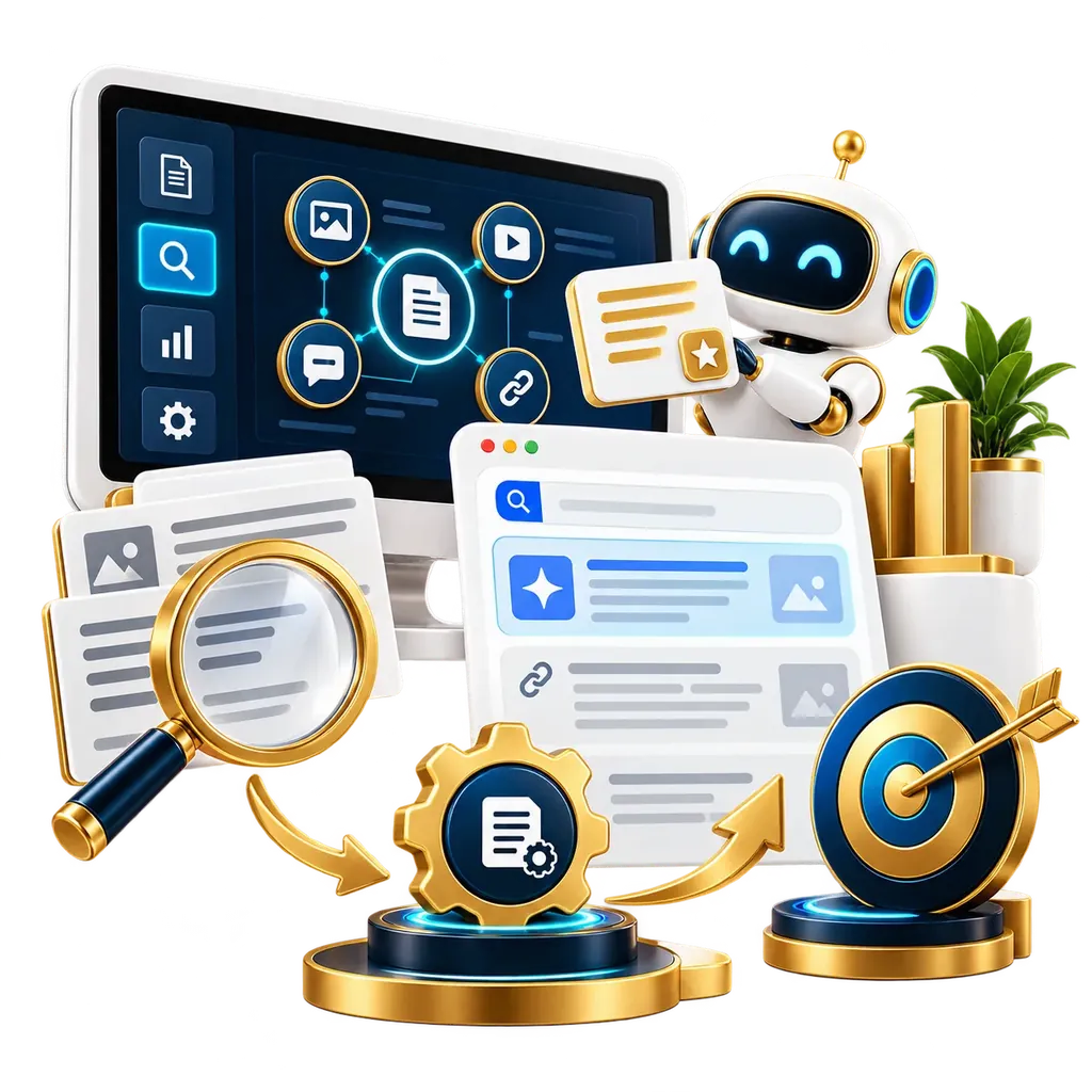 Generative engine optimization illustration by Nexus