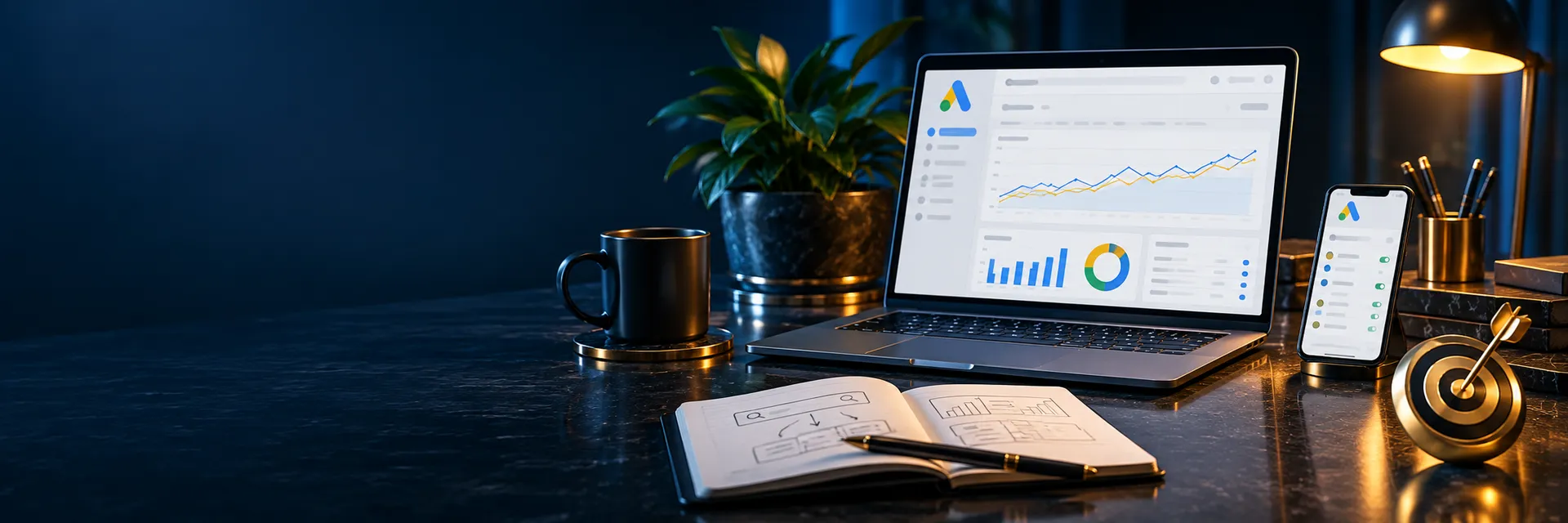 Google Ads search campaign dashboard