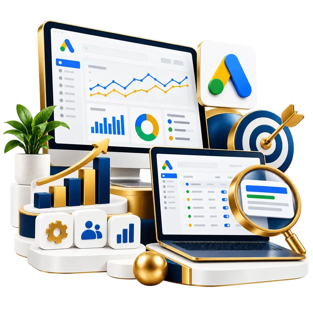 Google Ads management illustration by Nexus