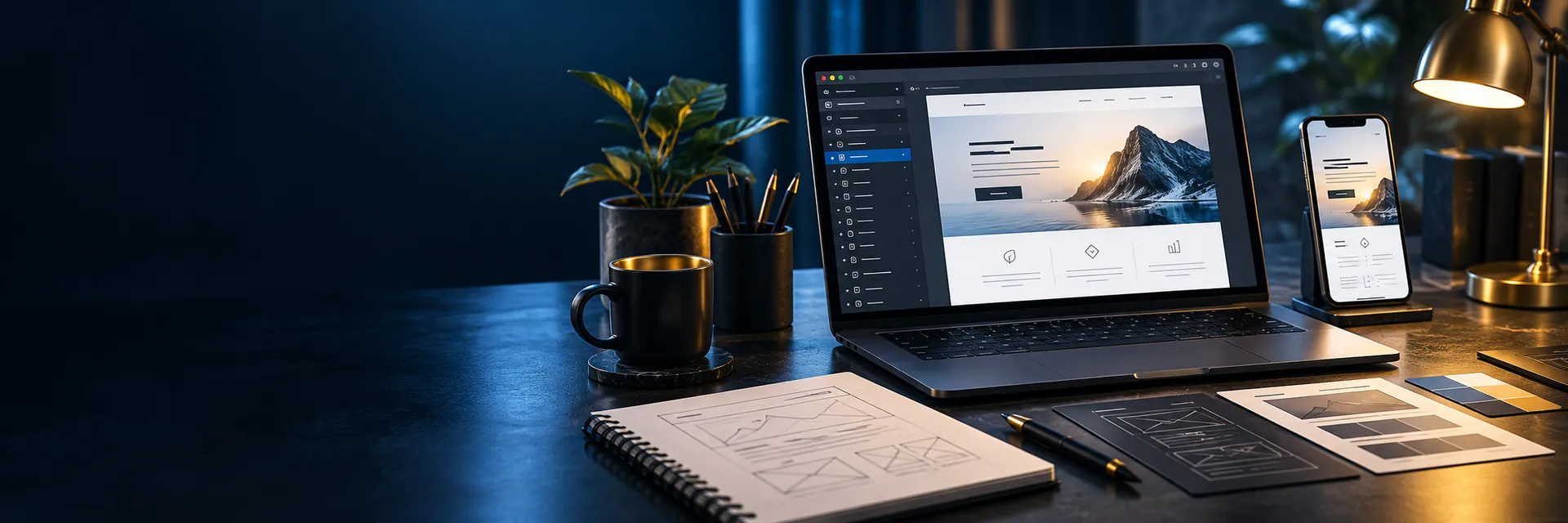 High-converting landing page on mobile and desktop