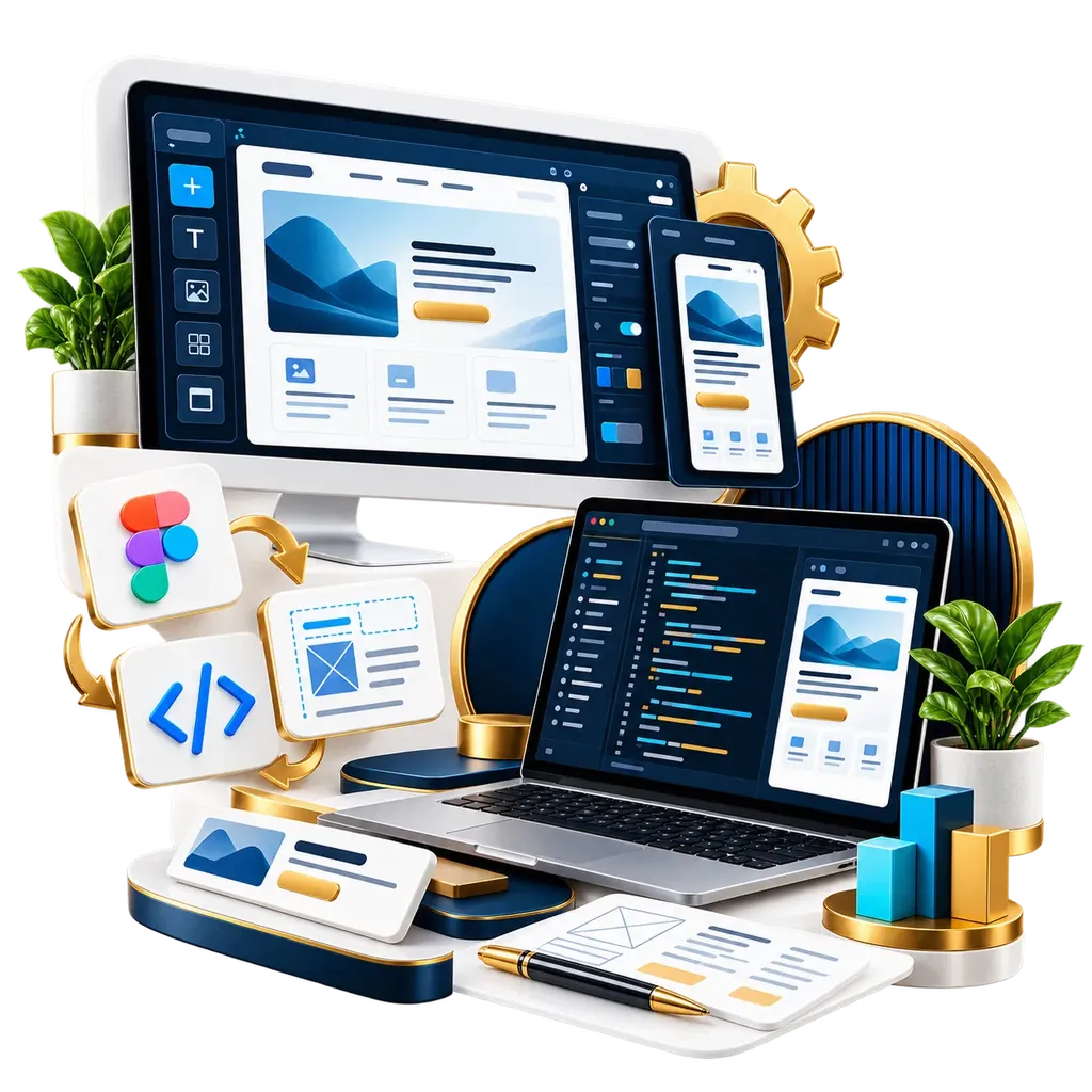 Landing page design illustration by Nexus