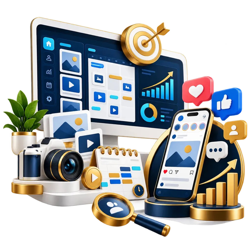 Social media growth strategy illustration by Nexus