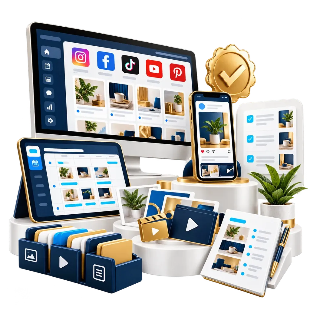 Social media growth report illustration