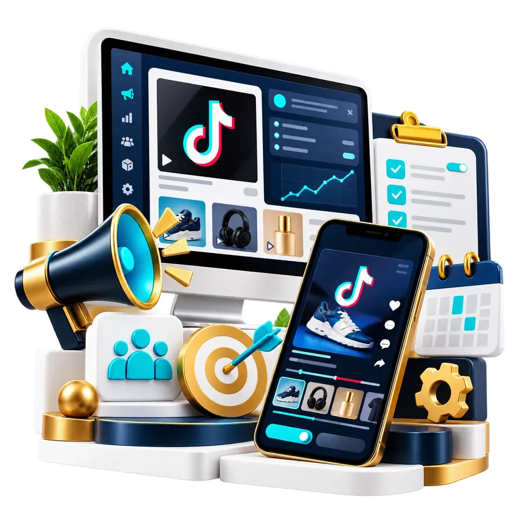 TikTok ads management illustration by Nexus