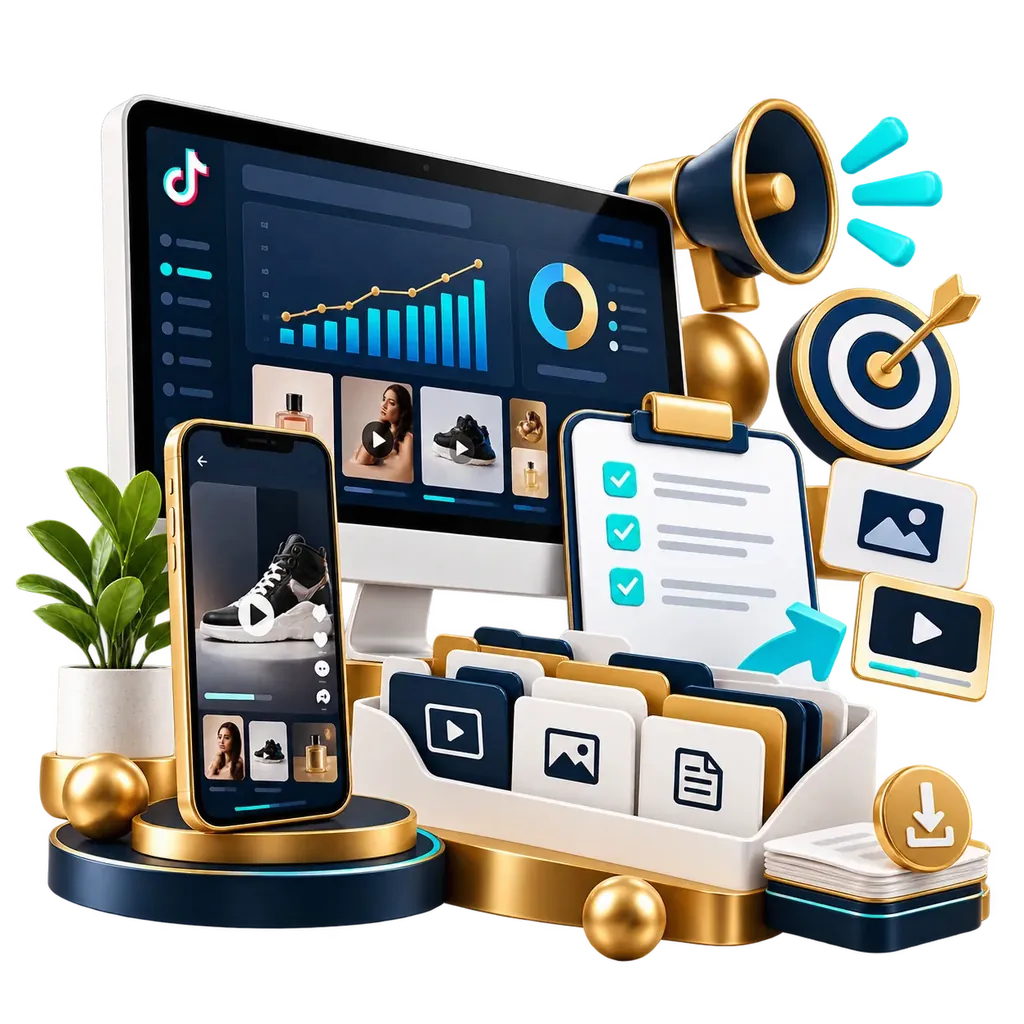 TikTok ad campaign results illustration
