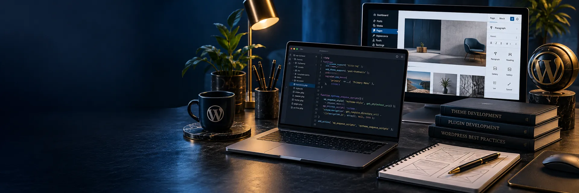 WordPress website design on desktop and mobile